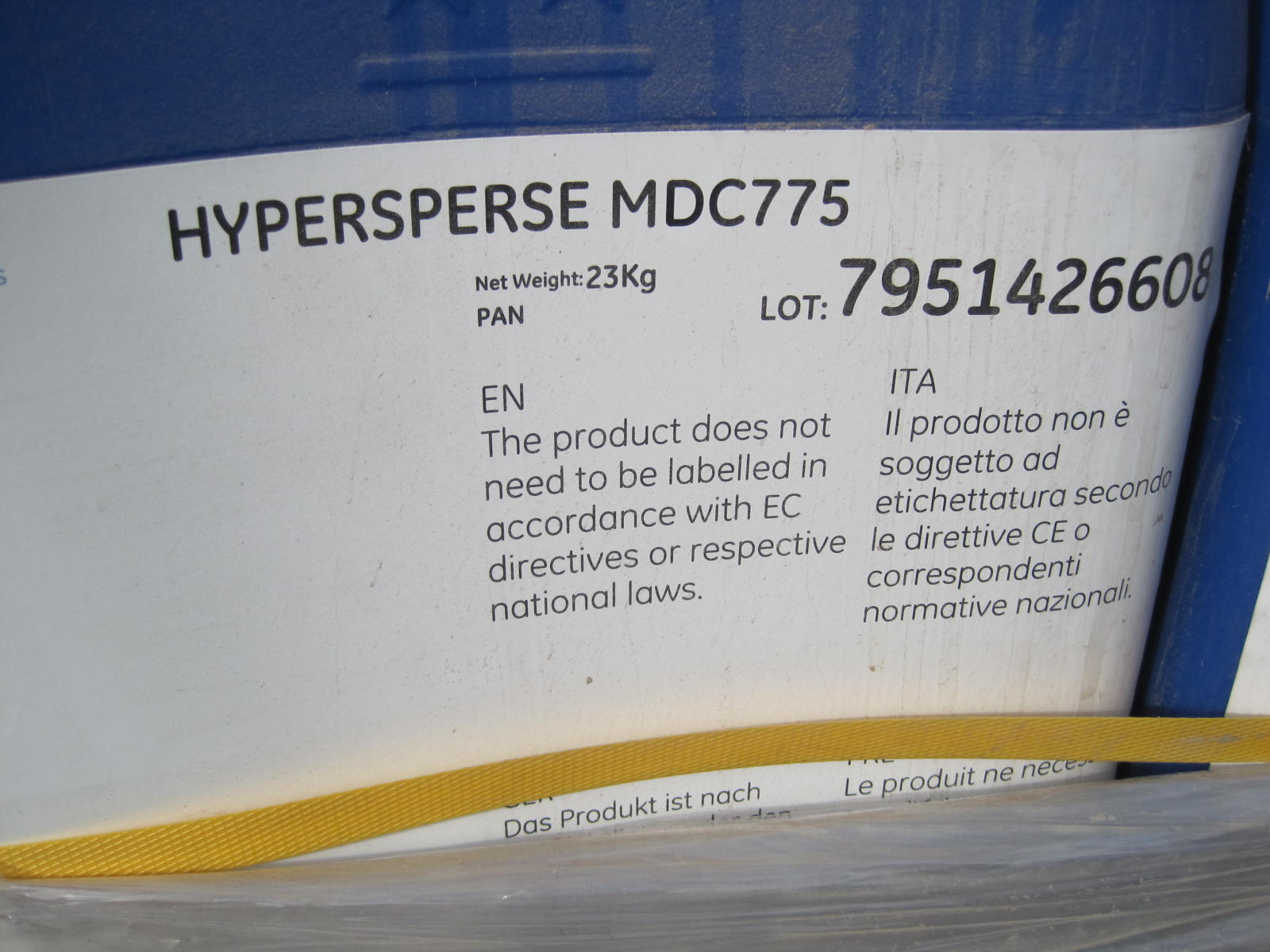 Hypersperse MDC75 Antisealant Stock 4724 – Hawick Plant Ltd